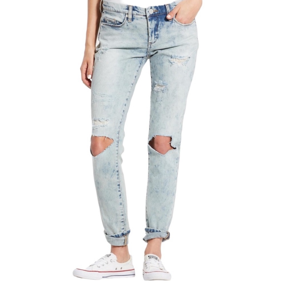 Blank NYC Skinny Classique Acid Wash Low Rise Jeans Size 27